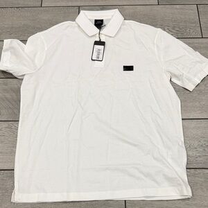 Armani Exchange Crisp White Polo Shirt